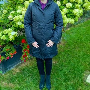 Eddie Bauer girl on the go insulated trench coat